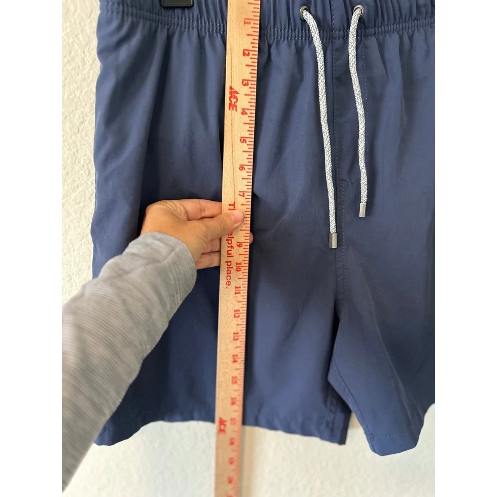 Vintage Summer Mens Navy Blue Swim Trunks Board Shorts XL‎